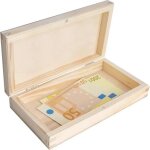 Bo�te de rangement - creative deco - bois � stylos - bois de pin non trait� - 18 x 10 x 3, 5 cm - personnalisa ...