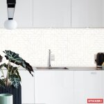 Cr�dence adh�sive art d�co g�om�trique 100 x 40 cm