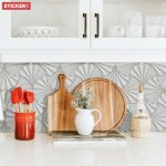 Cr�dence adh�sive ecailles d�co 100 x 40 cm