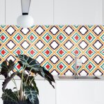 Cr�dence adh�sive rhombus 200 x 40 cm