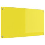 Crdence de cuisine vidaxl jaune 90x50x0, 6 cm en verre tremp