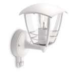 Creek - applique d'ext�rieur montante avec d�tecteur m�tal h25cm blanc philips