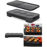 Cr�pi�re 2 en 1 - 1500 w - plaques amovibles - rev�tement antiadh�sif sans pfas plancha grill