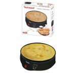 Crpire electrique 25cm 700 w antiadhsif 2 voyants fond antidrapant haute qualit