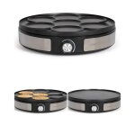 Cr�pi�re inox 2en1 - 33cm anti - adh�sif 1500w - plaque r�versible