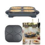 Cr�pi�re - livoo - 4 mini cr�pes party electrique - 1500 w - 4 x Ø12 cm - rev�tement antiadh�sif