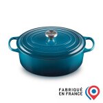 Le creuset cocotte en fonte �maill�e 29 cm deep teal