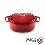 Le creuset cocotte en fonte émaillée 33 cm cerise Le creuset cocotte en fonte émaillée 33 cm cerise
