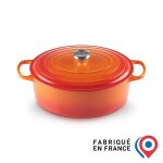 Le creuset cocotte en fonte �maill�e 33 cm volcanique
