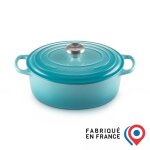 Le creuset cocotte en fonte émaillée 29 cm caribbean teal Le creuset cocotte en fonte émaillée 29 cm caribbean teal
