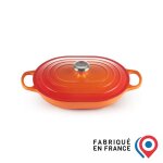Le creuset cocotte oblongue en fonte émaillée 31 cm volcanique Le creuset cocotte oblongue en fonte émaillée 31 cm volcanique