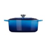 Le creuset - cocotte ovale 29 cm - signature - fonte émaillée - azur - bleu Le creuset - cocotte ovale 29 cm - signature - fonte émaillée - azur - bleu