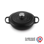 Le creuset faitout en fonte maille 30 cm noir
