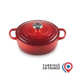Le creuset faitout risotto en fonte maille 24 cm rouge
