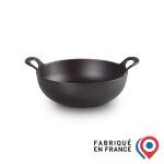 Le creuset plat balti en fonte émaillée 24 cm noir mat Le creuset plat balti en fonte émaillée 24 cm noir mat