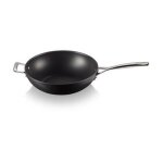 Le creuset - pole wok les forges aluminium forg noir Ø26 cm - noir