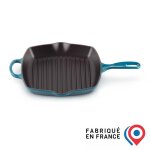 Le creuset skillet carré en fonte émaillée 26 x 26 cm deep teal Le creuset skillet carré en fonte émaillée 26 x 26 cm deep teal