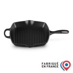 Le creuset skillet carré en fonte émaillée 26 x 26 cm noir mat Le creuset skillet carré en fonte émaillée 26 x 26 cm noir mat