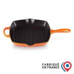 Le creuset skillet carré en fonte émaillée 26 x 26 cm volcanique Le creuset skillet carré en fonte émaillée 26 x 26 cm volcanique