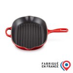 Le creuset skillet gril ovale en fonte émaillée 32 cm cerise Le creuset skillet gril ovale en fonte émaillée 32 cm cerise
