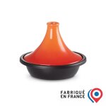 Le creuset tagine en fonte maille 31 cm volcanique