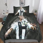 Cristiano ronaldo housse de couette d football imprim�� dessin de lit microfibre, parure de lit housses ...