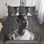 Cristiano ronaldo housse de couette d football imprim�� dessin de lit microfibre, parure de lit housses ...