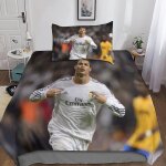 Cristiano ronaldo housse de couette parure de lit de housses de couettes football parure de couette d ...