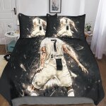Cristiano ronaldo housse de couette parure de lit de housses de couettes football parure de couette d ...