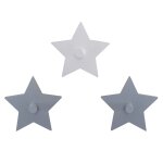 Crochet mural 'little stars' - roba - forme d'toile - patre bb - 3 pices