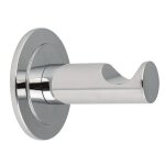 Crochet pour salle da bain systeme de fixation adhesif 3m et vis b - focus chrome