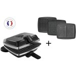 Croque, gaufrier, gaufrette lagrange super 2 antiadhsif noir gaufres + gt + cm