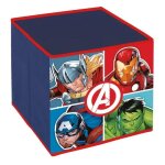 Cube de rangement - avengers - 31x31x31cm - multicolore - hulk, captain america, iron man et thor