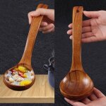 Cuillère en bois a long manche pour la cuisine, cuillère a dessert, cuillère a soupe de riz, cuillères ... Cuillère en bois a long manche pour la cuisine, cuillère a dessert, cuillère a soupe de riz, cuillères ...