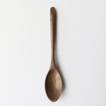 Cuillre en bois naturel a long manche, fourchette a caf, tige a mlanger, cuillre a soupe, traiteur, ...