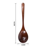 Cuillre en bois de style japonais, cuisine, soupe, caf, dessert, crme glace, 1 pice