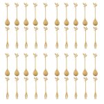Cuill�re a caf� en acier inoxydable, 20 cuill�res + 20 fourcommuniste en acier inoxydable, cuill�re a ...
