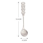 Cuillre a caf en acier inoxydable, passoire crative creuse vaisselle rtro glaces cuillres a dessert ...