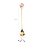 Cuillre a caf en acier inoxydable, petite cuillre ronde, cuillre a dessert, cuillre a mlanger, ...
