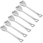 Cuillère a café en forme de câ¿ur en acier inoxydable, accessoires de cuisine, cuillères a sucre, cuillère ... Cuillère a café en forme de câ¿ur en acier inoxydable, accessoires de cuisine, cuillères a sucre, cuillère ...