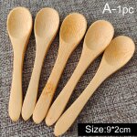 Cuill�re a confiture en bambou, cuill�re a miel pour b�b�, cuill�re a caf� pour dessert en bois, cuisine ...