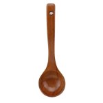 Cuill�re de cuisine en bois naturel, cuill�re a long manche, louche a soupe 1 pi�ce
