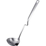 Cuillre a graisse en acier inoxydable, passoire a huile, ecumoire, sparateur de sauce, louche, bol ...