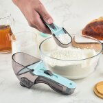 Cuillère de mesure d'alimentation réglable pour animaux domestiques, pelle a nourriture pour chiens et ... Cuillère de mesure d'alimentation réglable pour animaux domestiques, pelle a nourriture pour chiens et ...