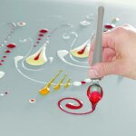 Cuillère a peindre en acier inoxydable, 2 pièces, chef, crayon sauce cuillère a peindre en acier inoxydable ... Cuillère a peindre en acier inoxydable, 2 pièces, chef, crayon sauce cuillère a peindre en acier inoxydable ...