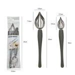 Cuillère pinceau a sauce en acier inoxydable, pointe de cuisine décorative, assiette de cuisine occidentale, ... Cuillère pinceau a sauce en acier inoxydable, pointe de cuisine décorative, assiette de cuisine occidentale, ...