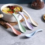 Cuillère a remuer multi - usages en plastique, paille de blé, cuillères a soupe domestiques, ustensiles ... Cuillère a remuer multi - usages en plastique, paille de blé, cuillères a soupe domestiques, ustensiles ...