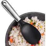 Cuill�re de service a riz en silicone riz paddle cuill�re de service peut etre suspendue cuill�re de ...