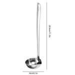 Cuillre a soupe en acier inoxydable, sparateur d'huile et de graisse, louche, ecumoire, passoire pour ...