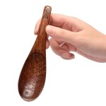 Cuillre a soupe en bois naturel pour enfant, style japonais, poisson sculpt, remuer, caf, britware ...